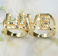 LOVE 2finger ring