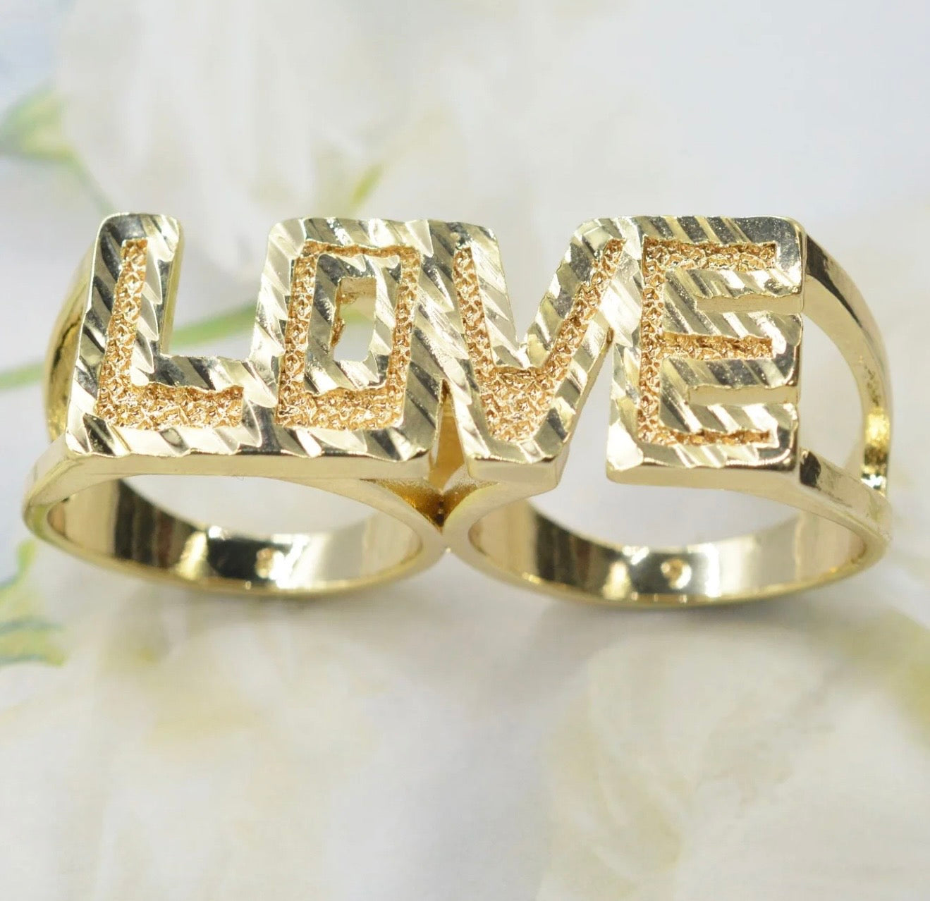 LOVE 2finger ring